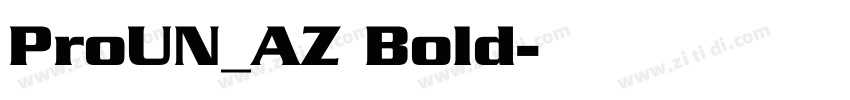 ProUN_AZ Bold字体转换